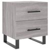 vidaXL Table de chevet sonoma gris 40x35x47,5 cm bois d&rsquo;ing&eacute;nierie