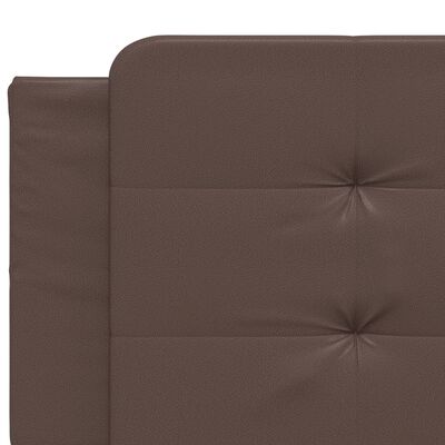 vidaXL Cadre de lit avec tête de lit marron 200x200 cm Similicuir