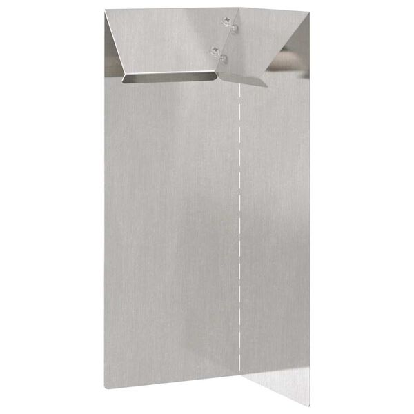 vidaXL Cl&ocirc;ture &agrave; escargots 4 pcs Argent 10 x 10 x 25 cm