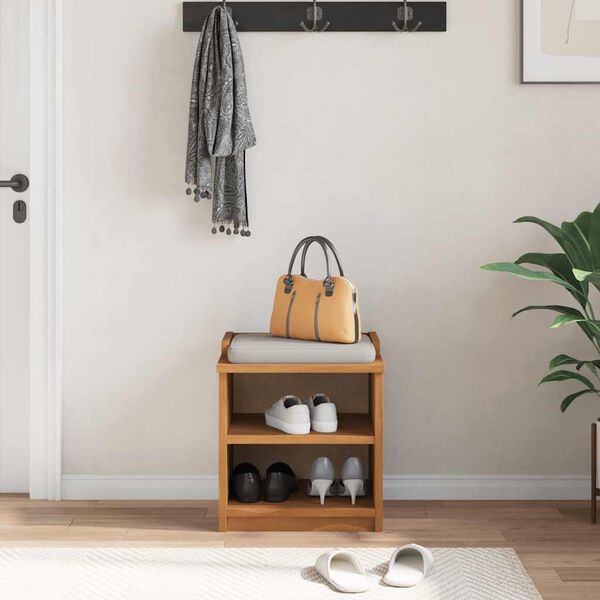 vidaXL Banc de couloir SANDNES 45x40x50 cm bois de pin massif