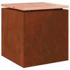vidaXL Banc de jardin 1 -Seater 40 x 40 x 43 cm Rouill&eacute; Carr&eacute;