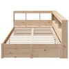 vidaXL Lit biblioth&egrave;que sans matelas 120x190 cm bois de pin massif