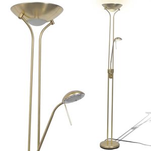 vidaXL Lampadaire &agrave; LED &agrave; &eacute;clairage r&eacute;glable 23 W