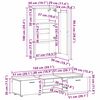 vidaXL Ensemble meuble TV FLORIN Bois ancien Bois d'ing&eacute;nierie