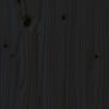 vidaXL Cadre de lit sans matelas noir bois massif 75x190 cm