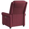 vidaXL Fauteuil inclinable &eacute;lectrique Rouge bordeaux Tissu