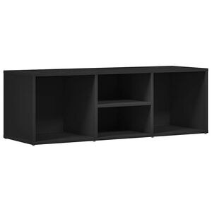 vidaXL Banc &agrave; chaussures Noir 102x35x35 cm Agglom&eacute;r&eacute;