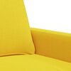 vidaXL Canap&eacute; &agrave; 2 places Jaune clair 120 cm Tissu