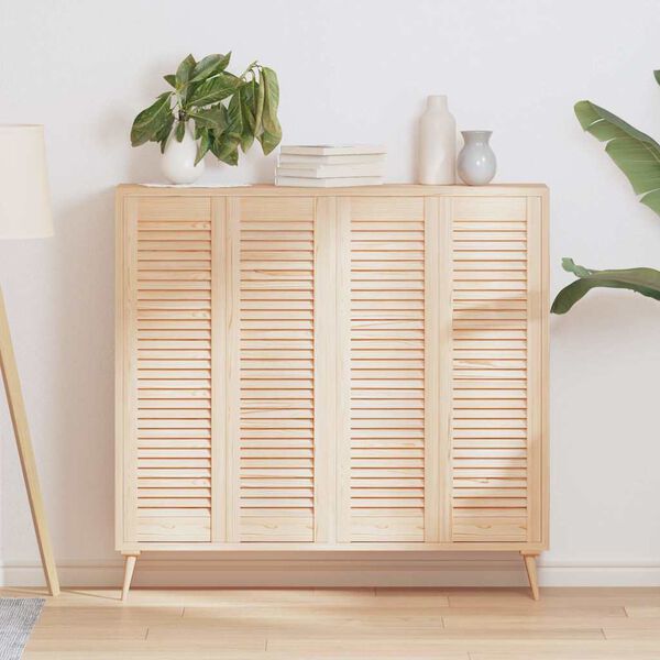 vidaXL Portes d'armoire à persiennes 4pcs 99x29,5cm bois de pin massif