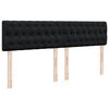 VidaXL Cadre de lit ottoman avec matelas noir 180x200 cm velours