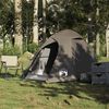 vidaXL Tente de camping &agrave; d&ocirc;me 2 personne marron imperm&eacute;able