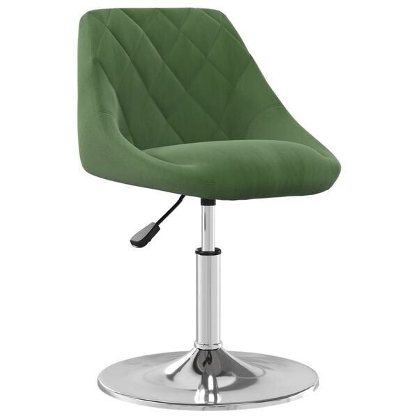 vidaXL Chaises pivotantes &agrave; manger lot de 6 Vert fonc&eacute; Velours