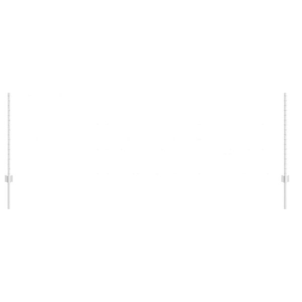 vidaXL Poteau de cl&ocirc;ture. 22 pcs Argent&eacute; 140 cm Acier