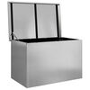 vidaXL Bo&icirc;te de Rangement Ext&eacute;rieure Argent 80 x 50,5 x 50 cm Acier