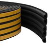 vidaXL joint de fen&ecirc;tre autocollant Noir 9 x 6 mm 100 m Mousse EPDM