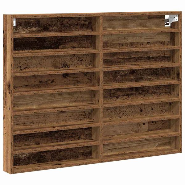 vidaXL Vitrine Bois ancien 100 x 8,5 x 75 cm Bois d'ing&eacute;nierie