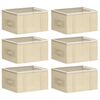 vidaXL Bo&icirc;te de rangement avec fen&ecirc;tre transparente 6 pc Tissu intiss&eacute;
