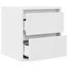 vidaXL Tables de chevet murales 2 pcs blanc 38x34x40 cm