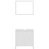 vidaXL Ensemble de meubles de bain 3 pcs Blanc Bois d'ingénierie