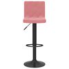 vidaXL Tabourets de bar lot de 2 rose velours