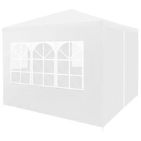 vidaXL Tente de réception 3 x 3 m Blanc