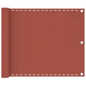 vidaXL &Eacute;cran de balcon Terre cuite 75x400 cm PEHD