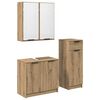 vidaXL Ensemble de mobilier de salle de bain 3 pc Ch&ecirc;ne artisanal