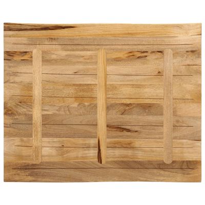 vidaXL Dessus de table bord vivant 90x80x3,8 cm bois de manguier brut