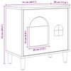 vidaXL Maison pour chat Bois ancien 51 x 30 x 52 cm Bois d'ing&eacute;nierie