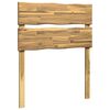 vidaXL T&ecirc;te de lit en bois brut ROSTOCK Blanc 90 cm