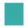 vidaXL Store pliss&eacute; vert p&eacute;trole 110x100cm largeur du tissu 109,4cm