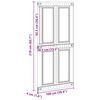 vidaXL Porte Corona Blanc 100 x 210 cm Bois d'ing&eacute;nierie