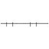 vidaXL Kit de porte d'armoire coulissante 244 cm acier au carbone