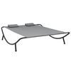 vidaXL Chaise longue d'ext&eacute;rieur Tissu Anthracite