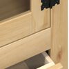 vidaXL Vitrine en verre Corona 99x43x187 cm bois massif de pin