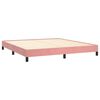 VidaXL Cadre de lit sans matelas rose 180x200 cm velours