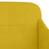 vidaXL Banc Jaune 110x76x80 cm Velours