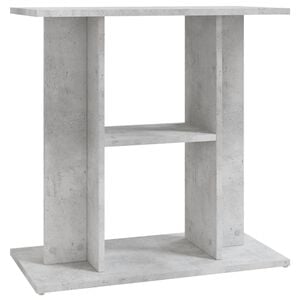 vidaXL Support d'aquarium en b&eacute;ton gris 60 x 30 x 60 cm Bois d'ing&eacute;nierie