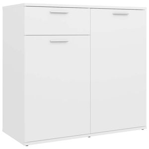 vidaXL Buffet blanc 80x36x75 cm bois d'ing&eacute;nierie