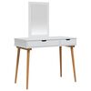 vidaXL Ensemble de Coiffeuse FAUSKE 2 pc Blanc 100 x 50 x 143 cm