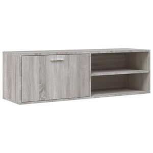 vidaXL Meuble TV sonoma gris 120x34x37 cm bois d'ing&eacute;nierie