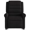vidaXL Fauteuil inclinable de massage &eacute;lectrique Noir Tissu