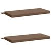 vidaXL Coussins de Banc SOEST 2 pc 100 % polyester Taupe