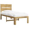 vidaXL Cadre de lit simple avec t&ecirc;te de lit ROSTOCK Blanc 90 x 190 cm