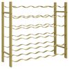 vidaXL Casier &agrave; bouteilles pour 36 bouteilles Dor&eacute; M&eacute;tal