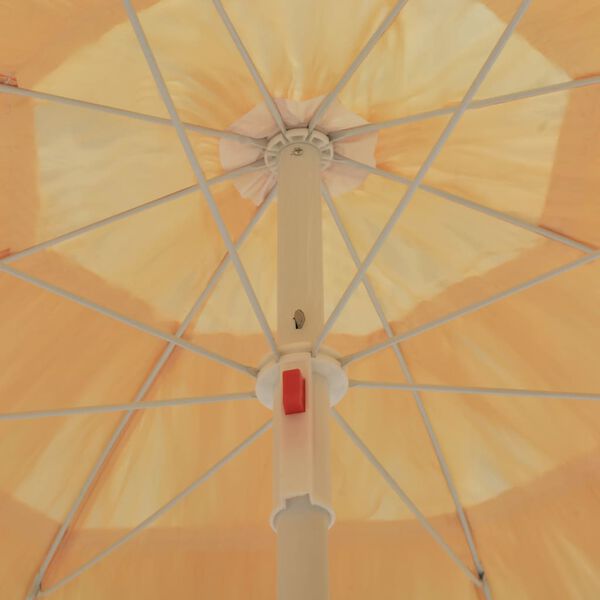 vidaXL Parasol de plage Naturel 180 cm Style hawaïen