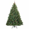 vidaXL Sapin de No&euml;l artificiel avec 300 LED Vert 240 cm PE et PVC