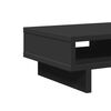 vidaXL Support de moniteur noir 50x27x15 cm bois d'ing&eacute;nierie