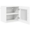 vidaXL Armoire de cuisine avec &eacute;tag&egrave;re Blanc brillant 40 x 31 x 40 cm