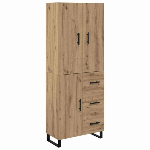 vidaXL Haut Armoire 2 pcs Ch&ecirc;ne artisanal 69,5 x 34 x 180 cm